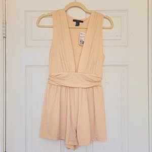 Blush Plunging V Neck Romper